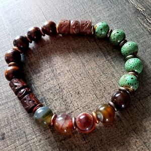 Handcrafted Men's Aromatherapy Tribal Bracelet